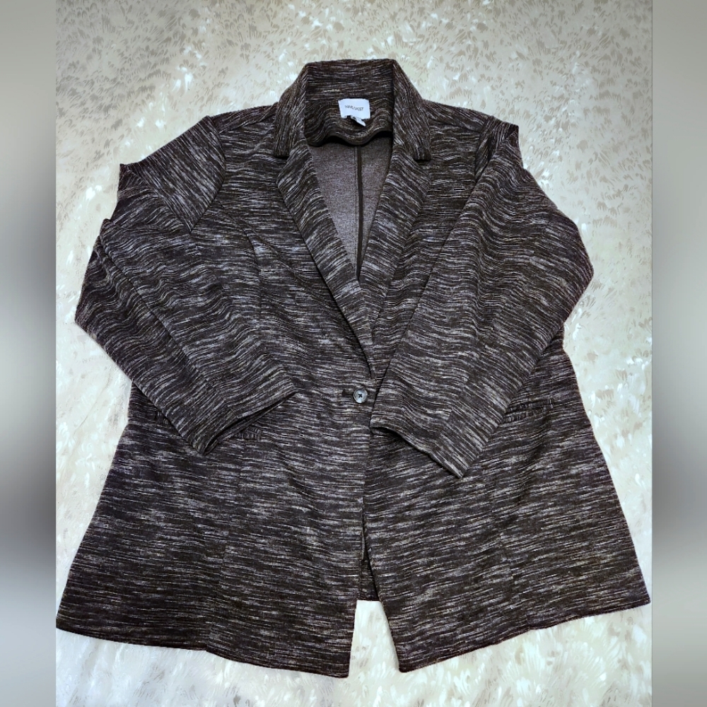 Black brindle blazer